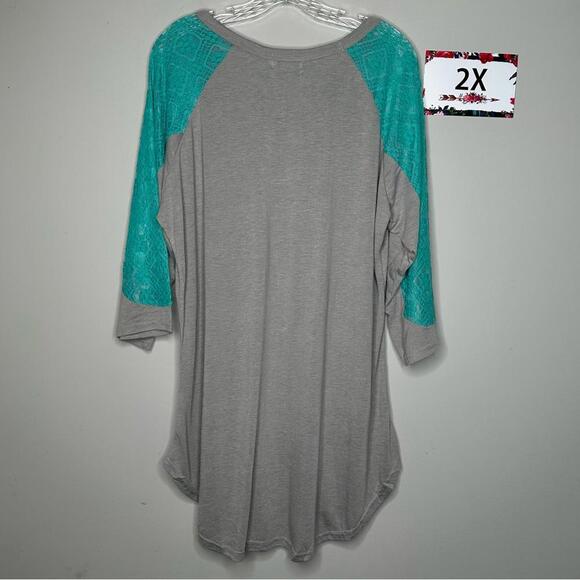 Daisy Rae 2X Mama Tried Graphic 3/4 sleeve Tee - Picture 8 of 8